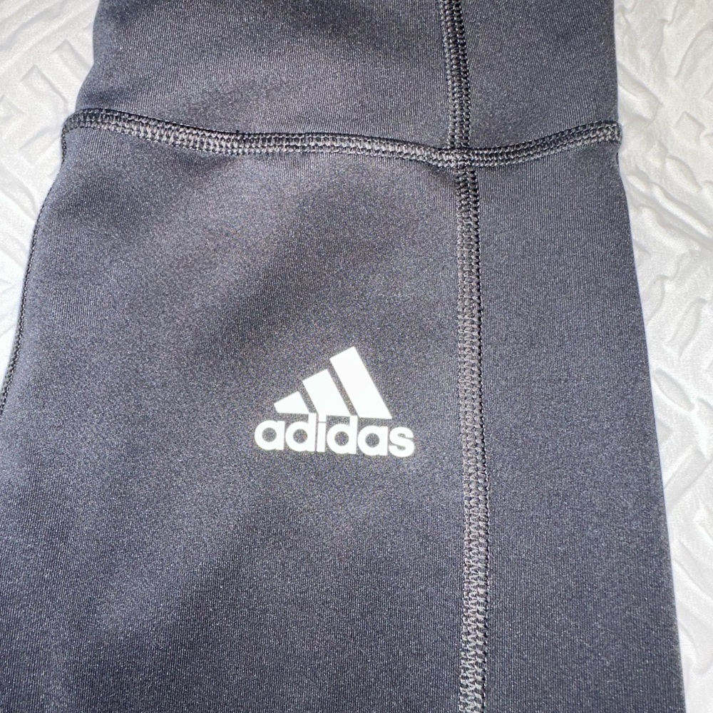 Adidas Women Black Joggers with White Stripes - Picture 2 of 7
